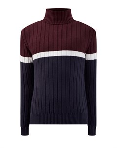 Шерстяной свитер с отделкой в стиле colorblock Eleventy