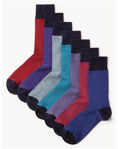 Носки разноцветные Cool Freshfeet на каждый день недели 7 шт Marks & spencer