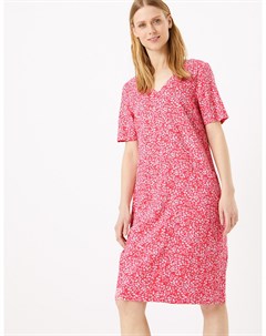 Свободное платье с V образным вырезом из льна Marks Spencer Marks & spencer
