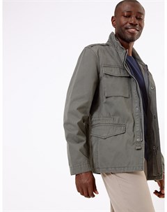 Хлопковый пиджак с карманами Marks Spencer Marks & spencer
