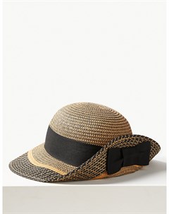 Шляпа летняя с контрастной отделкой по краю Marks & spencer