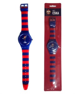 Часы наручные 33мм PFC CSKA красно синий ремешок Пфк цска
