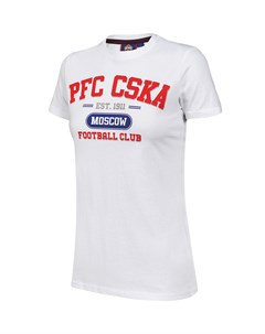 Футболка женская PFC CSKA Moscow белая Пфк цска
