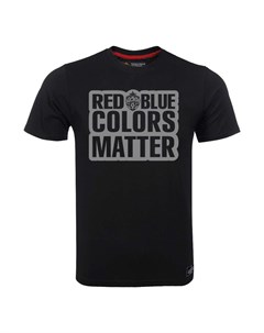 Футболка мужская Red Blue colors matter цвет чёрный Пфк цска