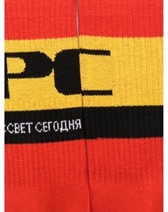 Носки в рубчик с логотипом Paccbet