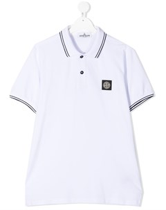 Рубашка поло с логотипом Stone island junior
