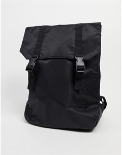 Черный нейлоновый рюкзак с двойными ремешками Asos design