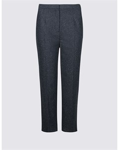 Укороченные прямые брюки с добавлением шерсти Marks & spencer