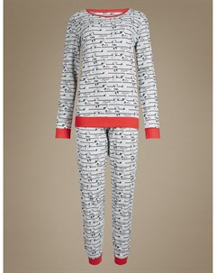 Пижама женская из 100 го хлопка с принтом Минни Маус Marks & spencer