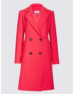 Пальто женское двубортное однотонное Marks & spencer