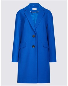 Пальто женское текстурированное на две пуговицы Marks & spencer