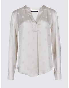 Блузка из вискозы с принтом Горох Marks & spencer