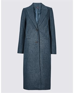 Пальто текстурированное удлиненное Marks & spencer