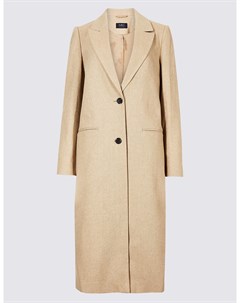 Пальто текстурированное удлиненное Marks & spencer