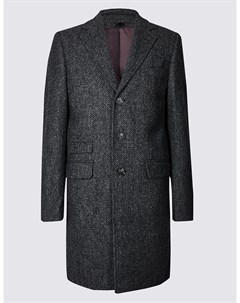 Пальто мужское текстурированное из 100 й шерсти Marks & spencer