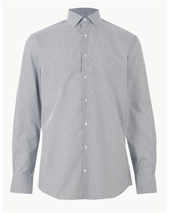 Рубашка мужская Easy Care с добавлением хлопка Marks & spencer