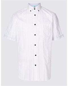 Текстурированная мужская рубашка с карманом Marks & spencer