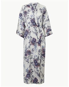 Женский халат с запахом и цветочным принтом Marks & spencer