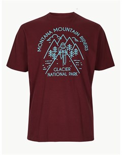 Мужская футболка Национальный парк с круглым вырезом Marks & spencer