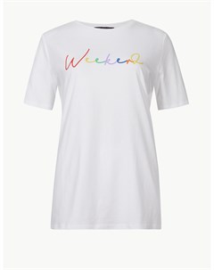 Женская футболка с надписью Weekend Marks & spencer