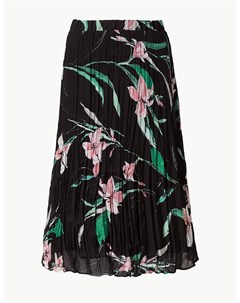Плиссированная юбка в цветочек Marks & spencer