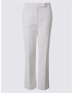Женские брюки из индийской жатой ткани в полоску Marks & spencer