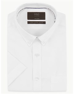 Рубашка Оксфорд с коротким рукавом Marks & spencer