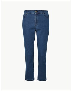 Укороченные джинсы слим с завышенной талией Marks & spencer
