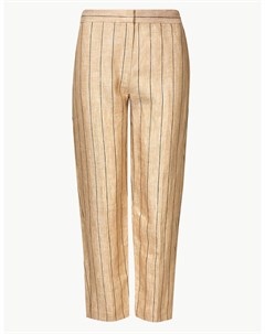 Женские льняные брюки укороченные Marks & spencer