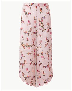 Пижамные брюки укороченные с цветочным принтом Marks & spencer