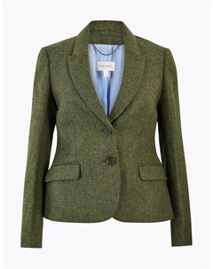 Женский твидовый пиджак из британской шерсти Marks & spencer