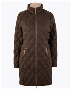 Стеганое пуховое пальто на молнии с технологией Stormwear Marks & spencer
