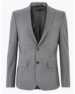 Пиджак серый однобортный на две пуговицы Marks & spencer