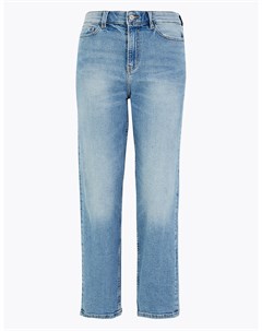 Прямые джинсы грейзер с высокой талией Marks & spencer