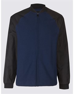 Куртка бомбер мужская двухцветная на молнии Marks & spencer