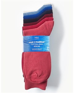 Носки высокие Cool Fresh в ассортименте цветов 7 пар Marks & spencer