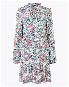 Платье с завышенной талией с цветочным принтом Marks & spencer