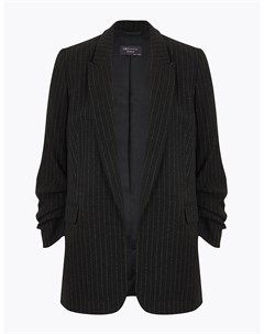 Свободный полосатый пиджак с рюшами Marks Spencer Marks & spencer