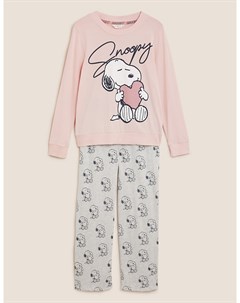 Хлопковая пижама с изображением Snoopy Marks & spencer