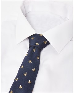 Жаккардовый галстук с принтом пчелки Marks & spencer