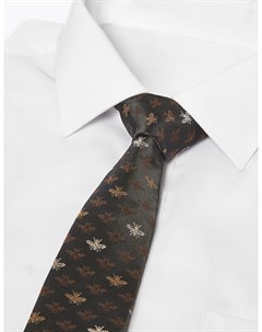 Узкий тканый галстук с узором Пчелы Marks & spencer