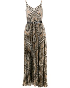 Плиссированное платье с геометричным принтом Michael michael kors