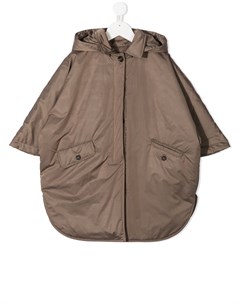 Парка длины миди с капюшоном Brunello cucinelli kids