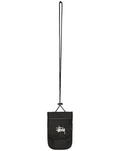 Клатч со шнурком на шею и логотипом Stussy