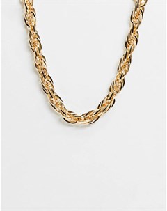 Золотистое ожерелье цепочка с витым дизайном Oaklynn Monki