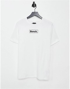 Белая футболка с логотипом Bench