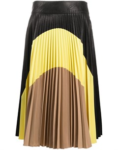 Плиссированная юбка в стиле колор блок Stella mccartney