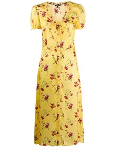 Платье миди с цветочным принтом R13
