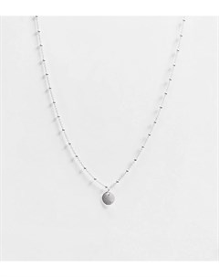 Эксклюзивное серебряное ожерелье чокер с круглой подвеской Kingsley ryan curve