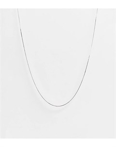 Ожерелье цепочка из стерлингового серебра с плоскими звеньями Kingsley ryan curve